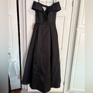 BHLDN Elegant Black Off-Shoulder Maxi Dress - NWT Anthropologie